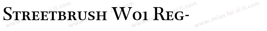 Streetbrush W01 Reg字体转换